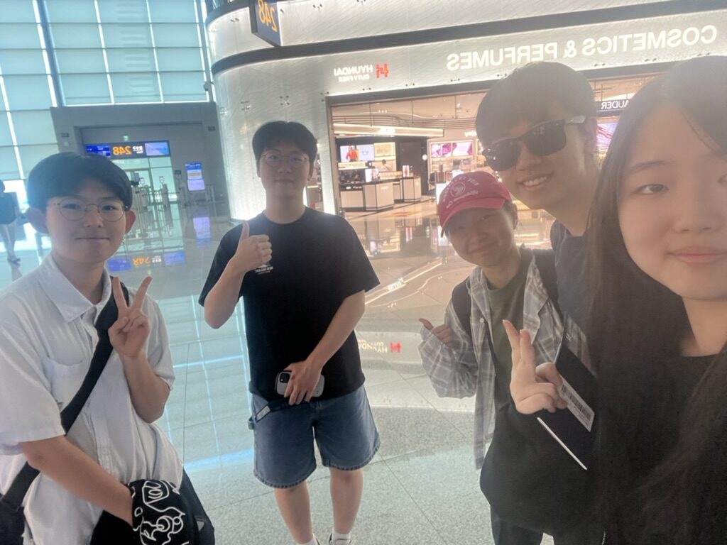 Team at the airport en route to the IHBB Asian Championships