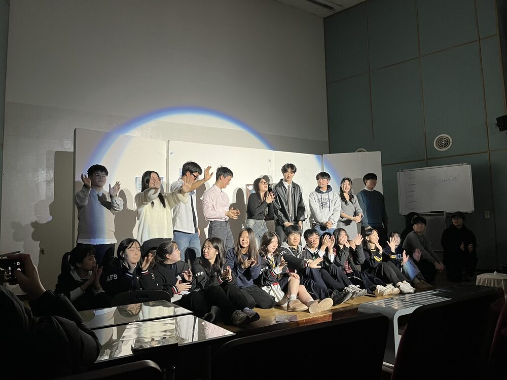 On-stage theater performance